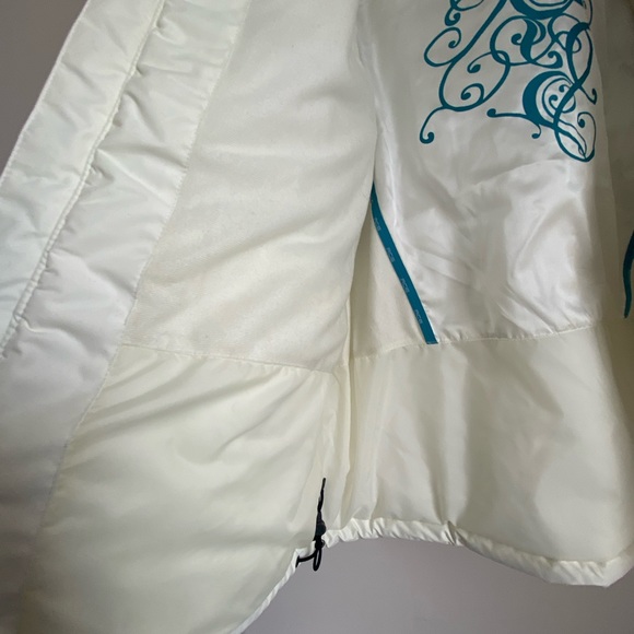 Nike ACG Fitstorm Womens Retro Blue Yellow Stripe 90s Sz XL *RARE SHINEY LINING - Picture 8 of 12